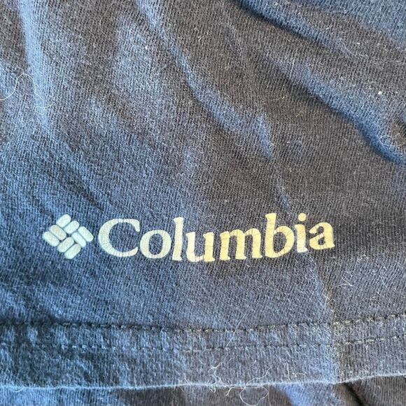 Columbia Graphic Tee Navy Blue Short Sleeve Crewneck Outdoor Hiking L - Picture 3 of 6